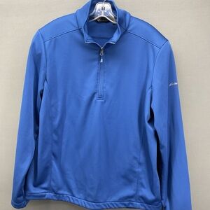 Eddie Bauer Royal Blue 1/4 Zip Performance Jacket men’s size XL